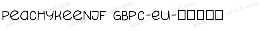 PeachyKeenJF GBpc-EU字体转换